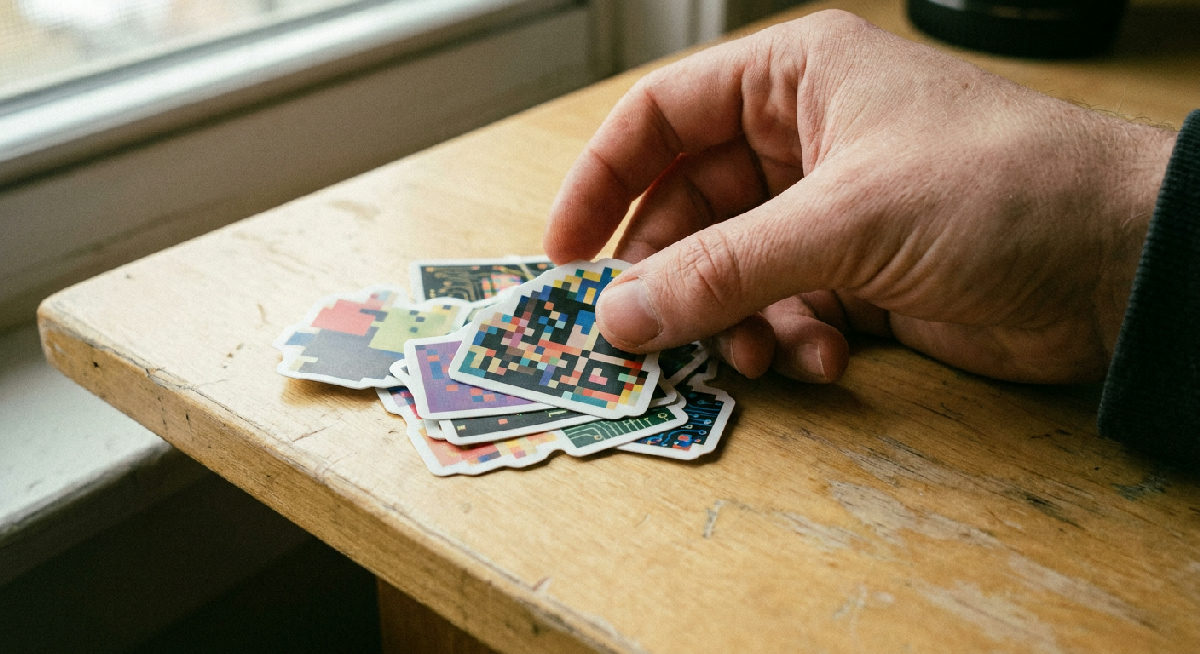 Die-cut stickers printed by Stickerine