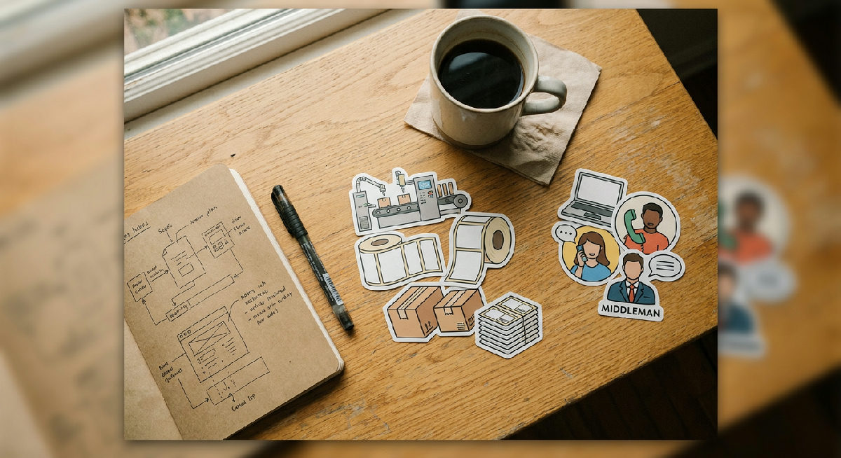 How Custom Stickers Are Actually Printed: Factory Direct vs. Broker, Stickerine