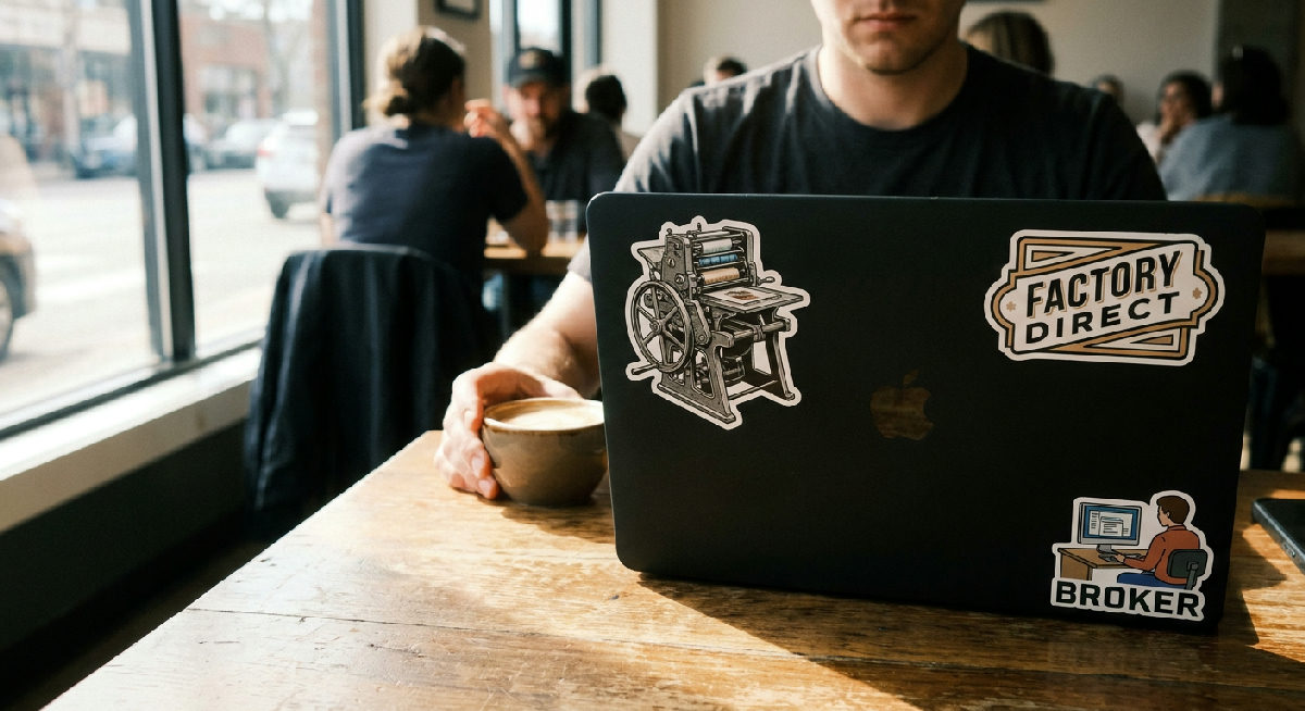 Custom stickers printed by Stickerine