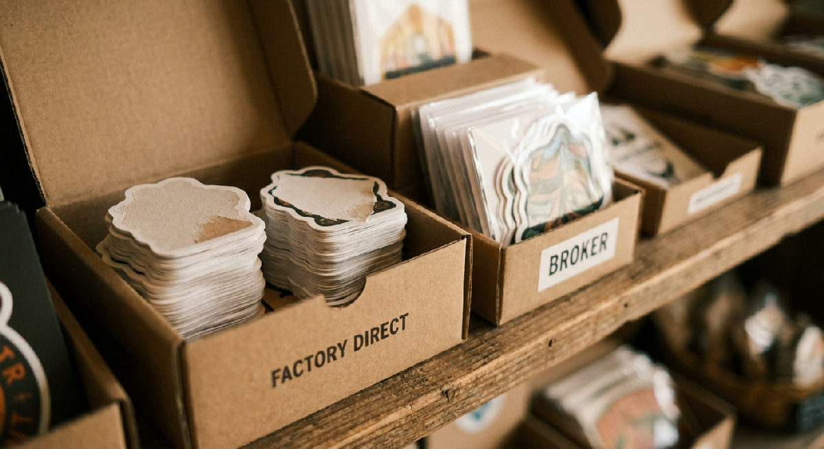 Die-cut stickers printed by Stickerine