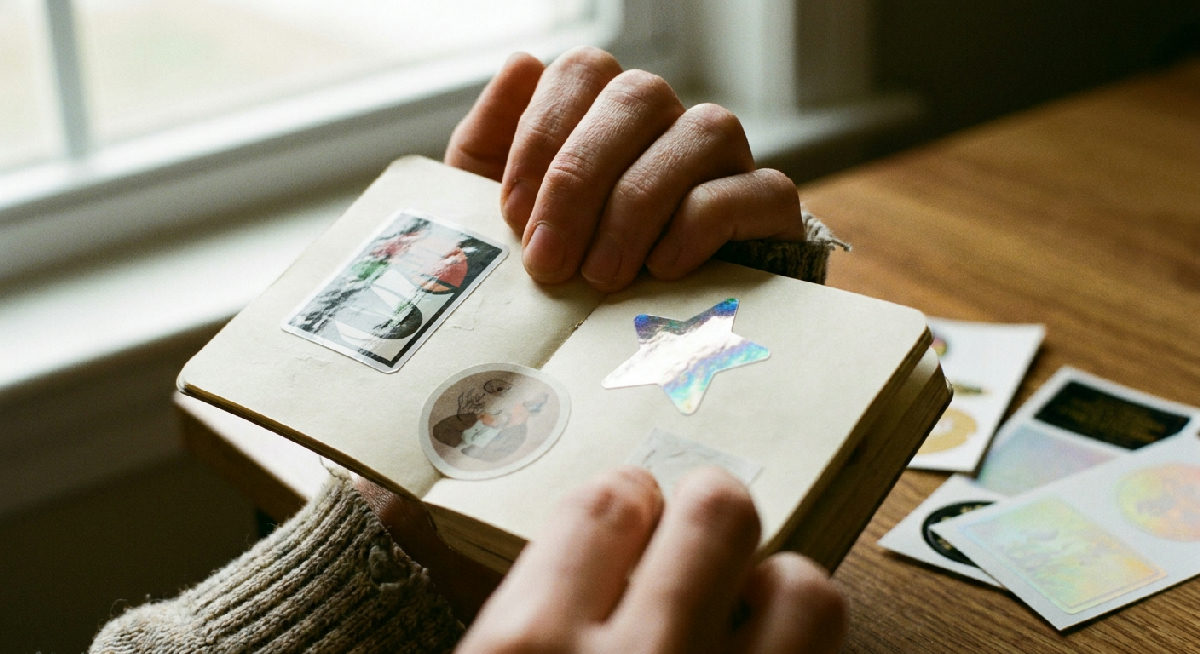 Holographic stickers printed by Stickerine