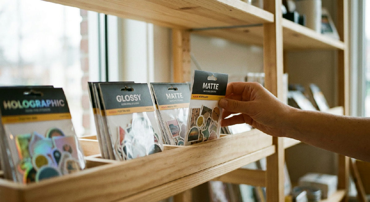 Matte stickers printed by Stickerine