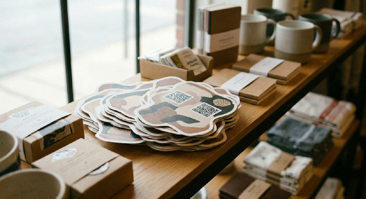 Die-cut stickers printed by Stickerine