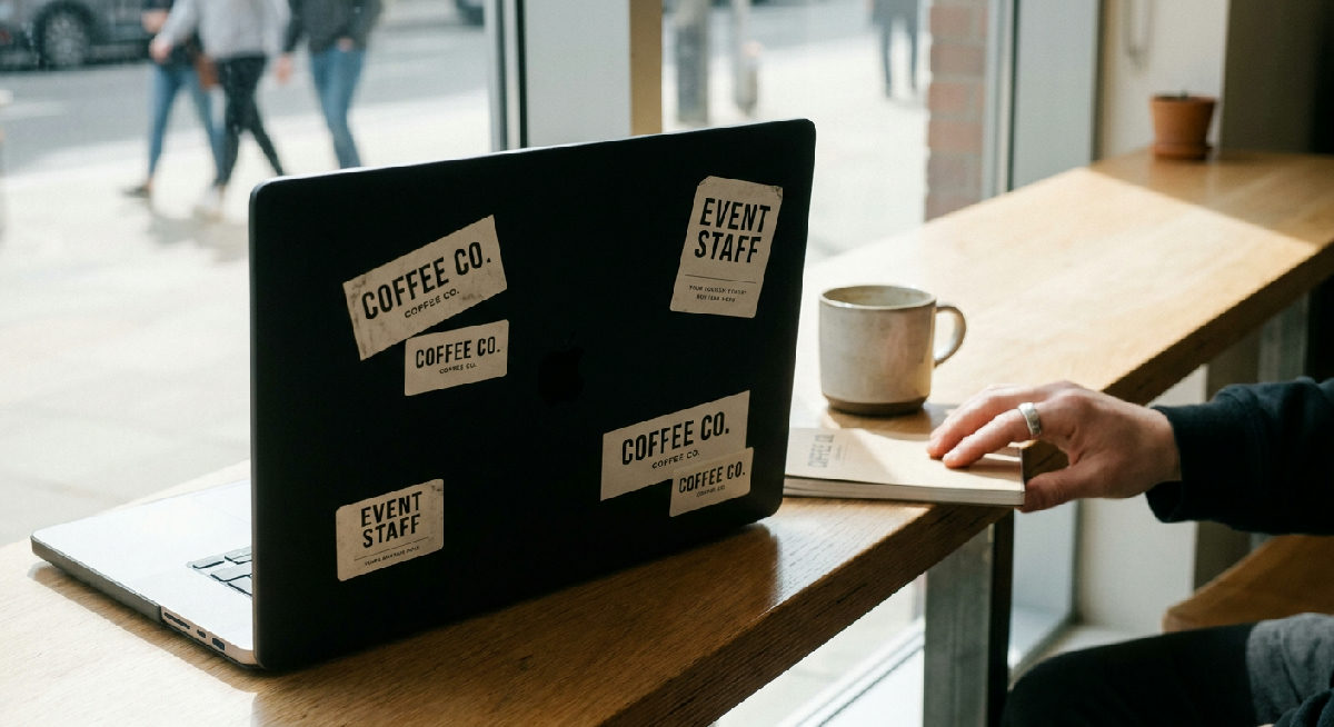 Custom product labels printed by Stickerine