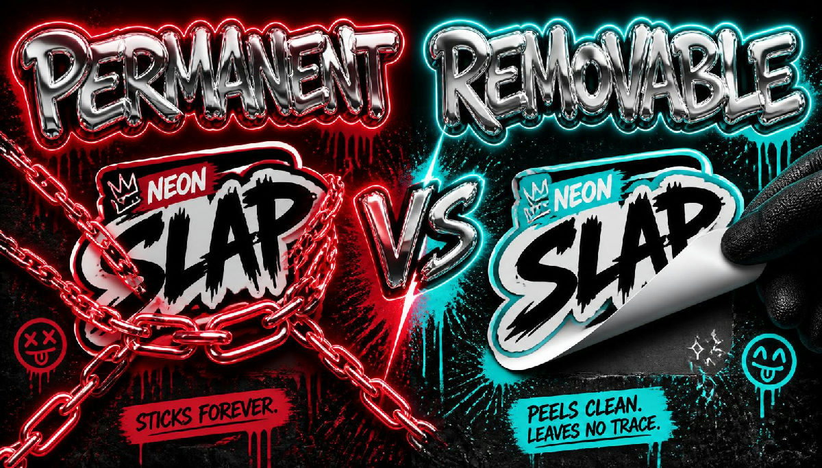 Permanent vs removable stickers