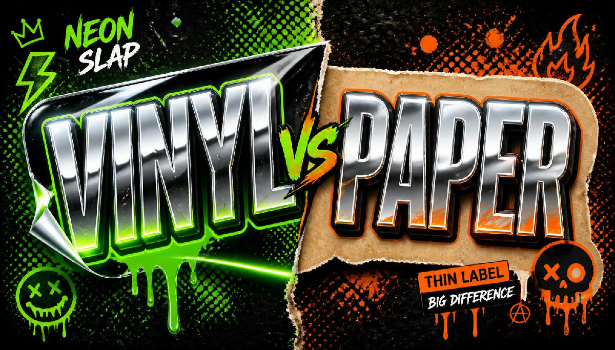Vinyl vs paper stickers