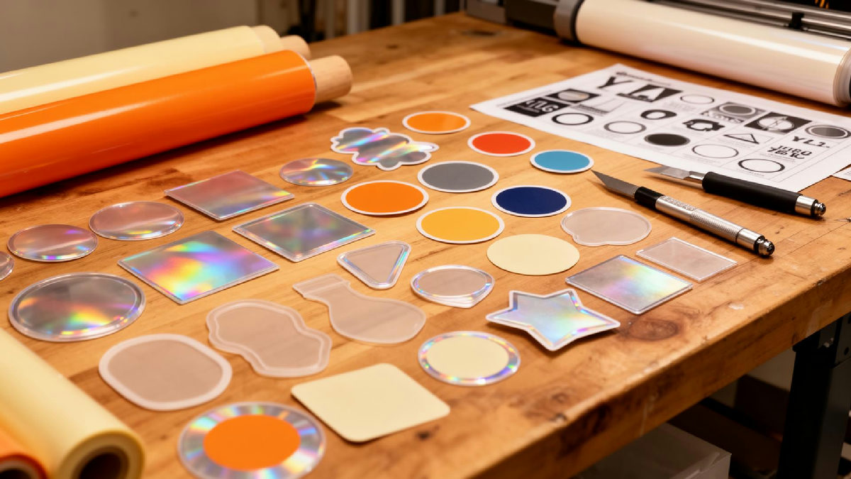 Stickerine custom die-cut vinyl stickers printed in-house in the USA