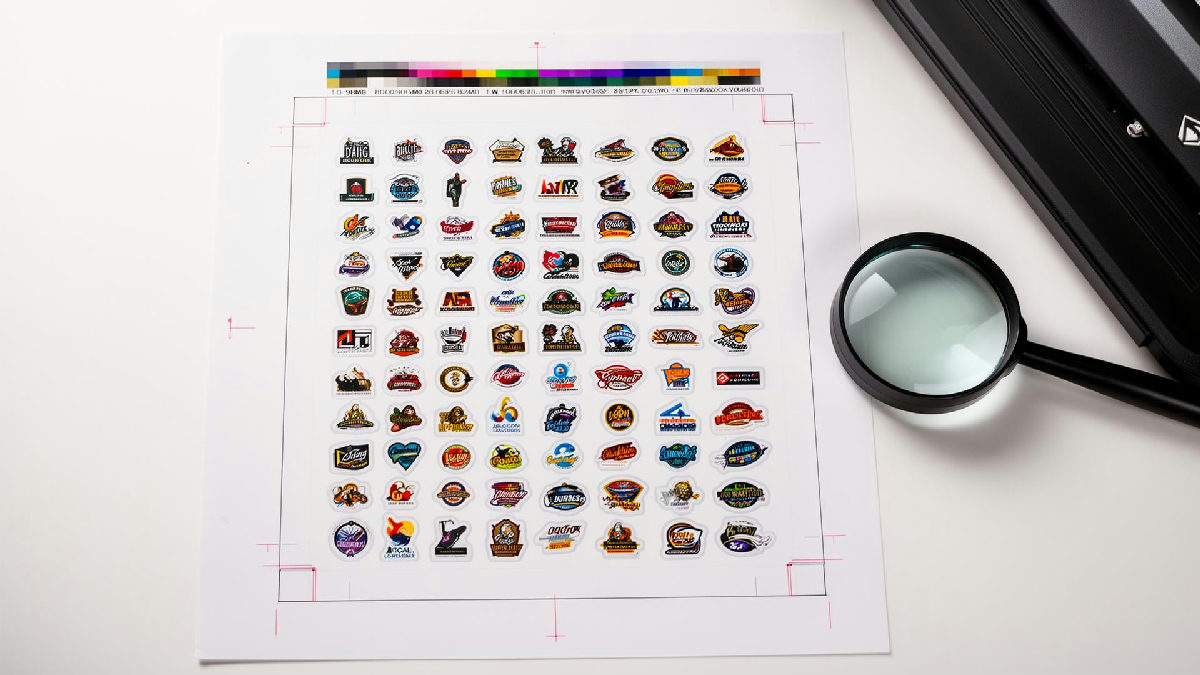 Stickerine custom die-cut vinyl stickers printed in-house in the USA
