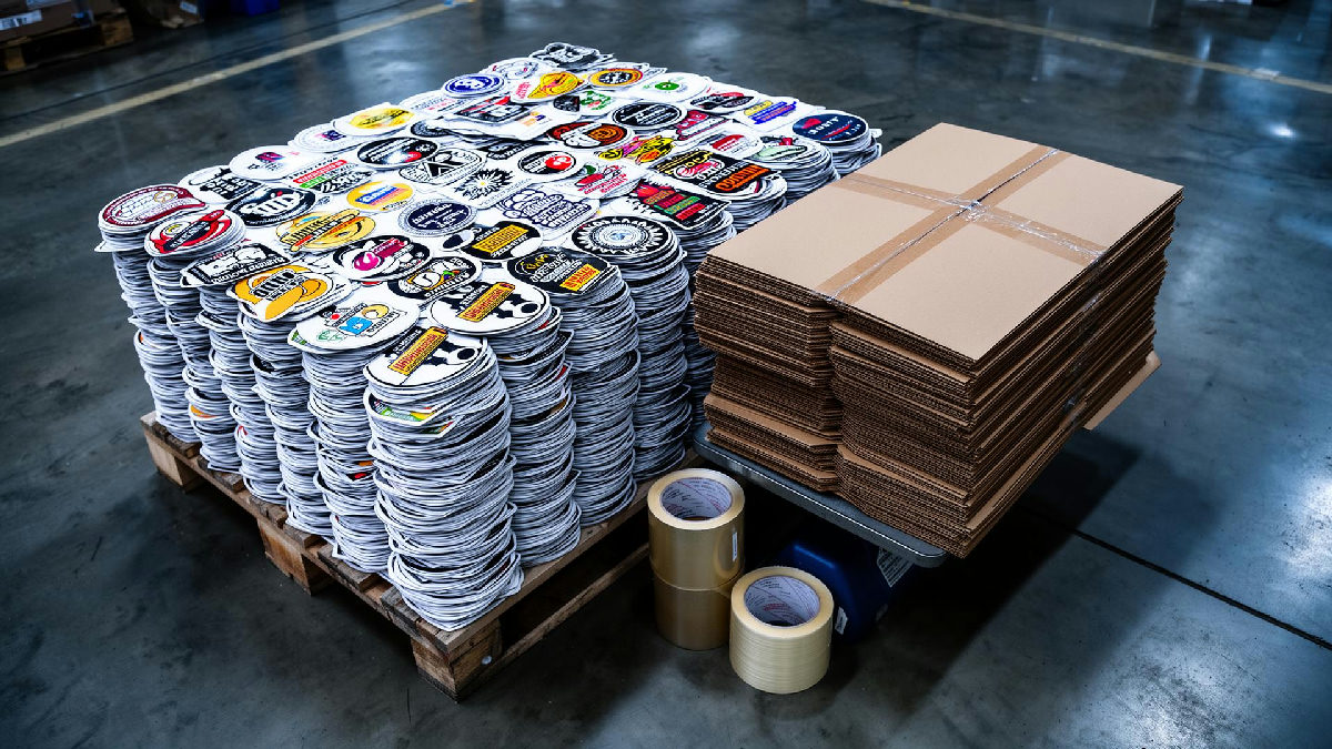 Stickerine custom die-cut vinyl stickers printed in-house in the USA